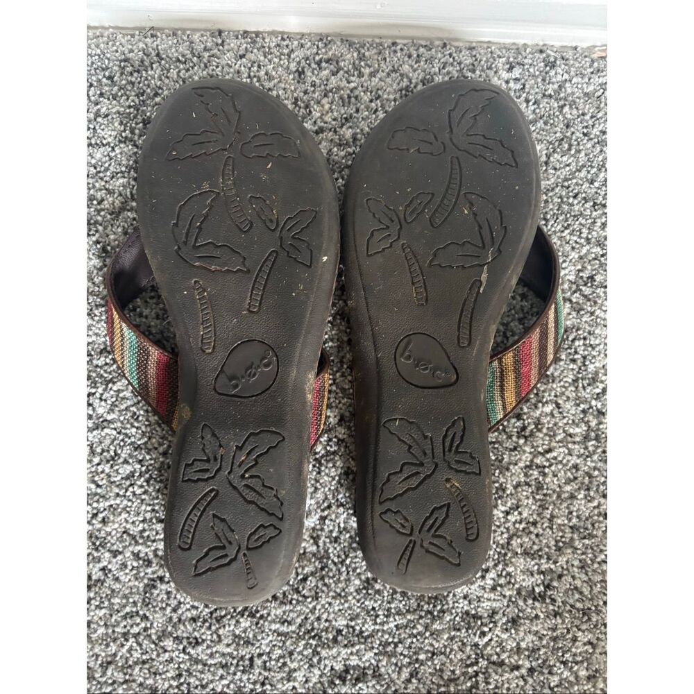 ❤️BOC Born Concept Striped Thong Sandals Sz9 - Picture 4 of 5
